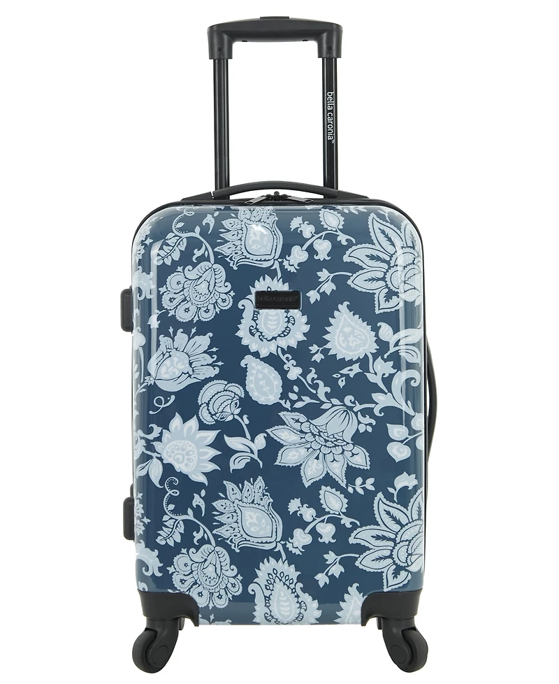 Bella Caronia 3 Piece Rolling Hardside Luggage Set with 4 Wheel Spinners