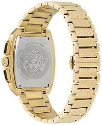 Versace Men's Swiss Chronograph Dominus Gold Ion Plated Bracelet Watch 42x50mm