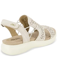 Jbu Women's Francis Slip-On Strappy Slingback Sandals