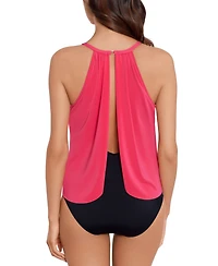 Magicsuit Aubrey Draped Halter One-Piece Swimsuit