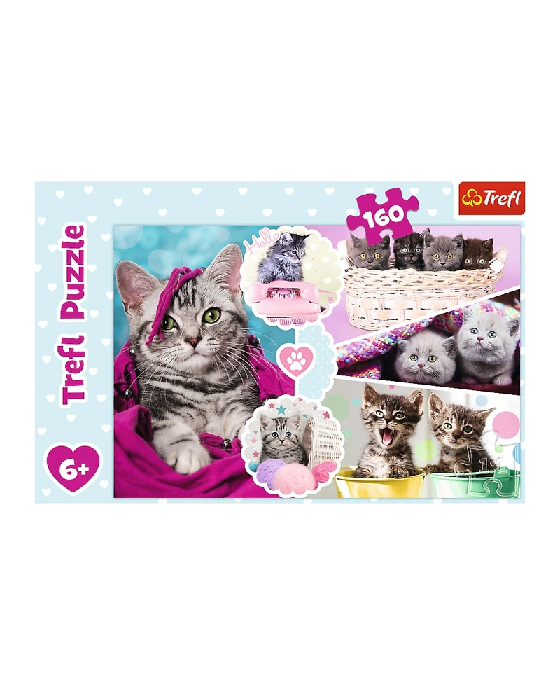 Trefl Red 160 Piece Kids Puzzle - Lovely Kittens