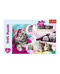 Trefl Red 160 Piece Kids Puzzle - Lovely Kittens