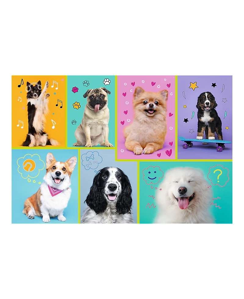 Trefl Red 100 Piece Kids Puzzle - In the world of dogs