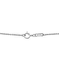Wrapped Diamond Double Bar Layered Necklace (1/6 ct. t.w.) 10k White or Yellow Gold, 17" + 1" extender, Created for Macy's