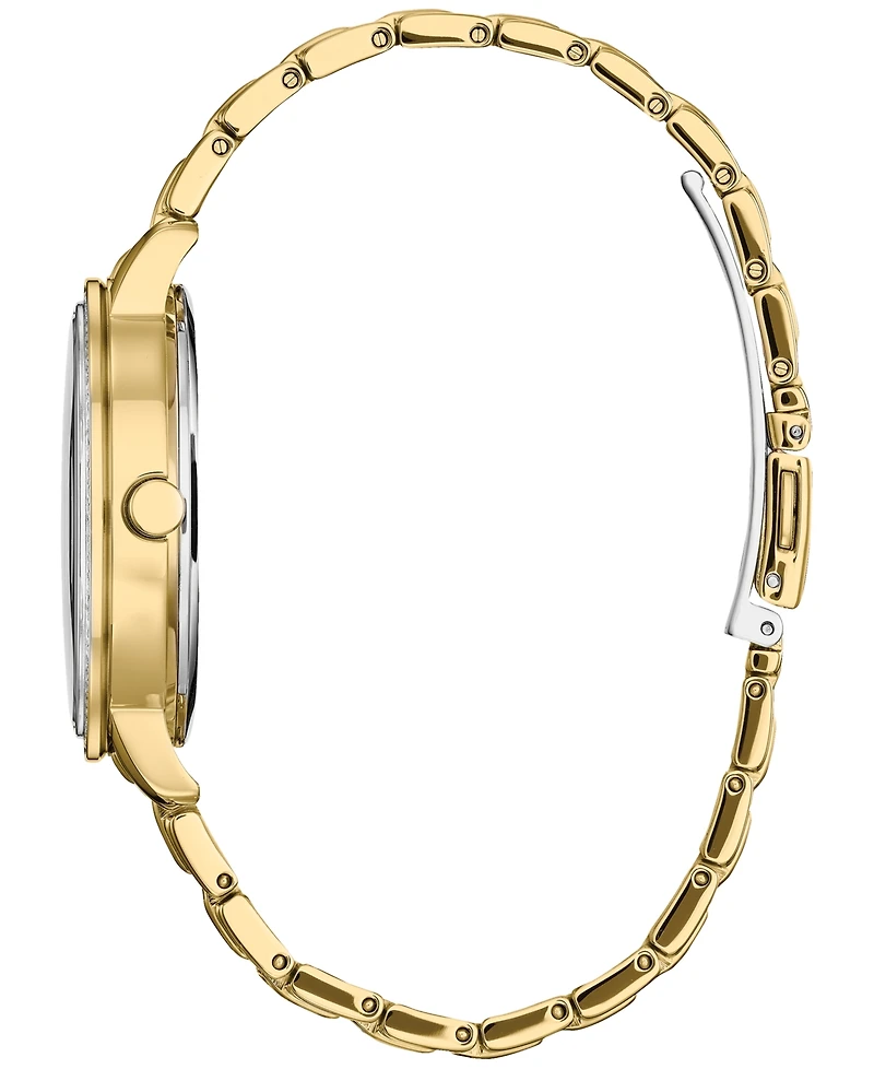 Citizen Eco-Drive Women's Disney Belle and Beast Gold-Tone Stainless Steel Bracelet Watch 36mm Gift Set