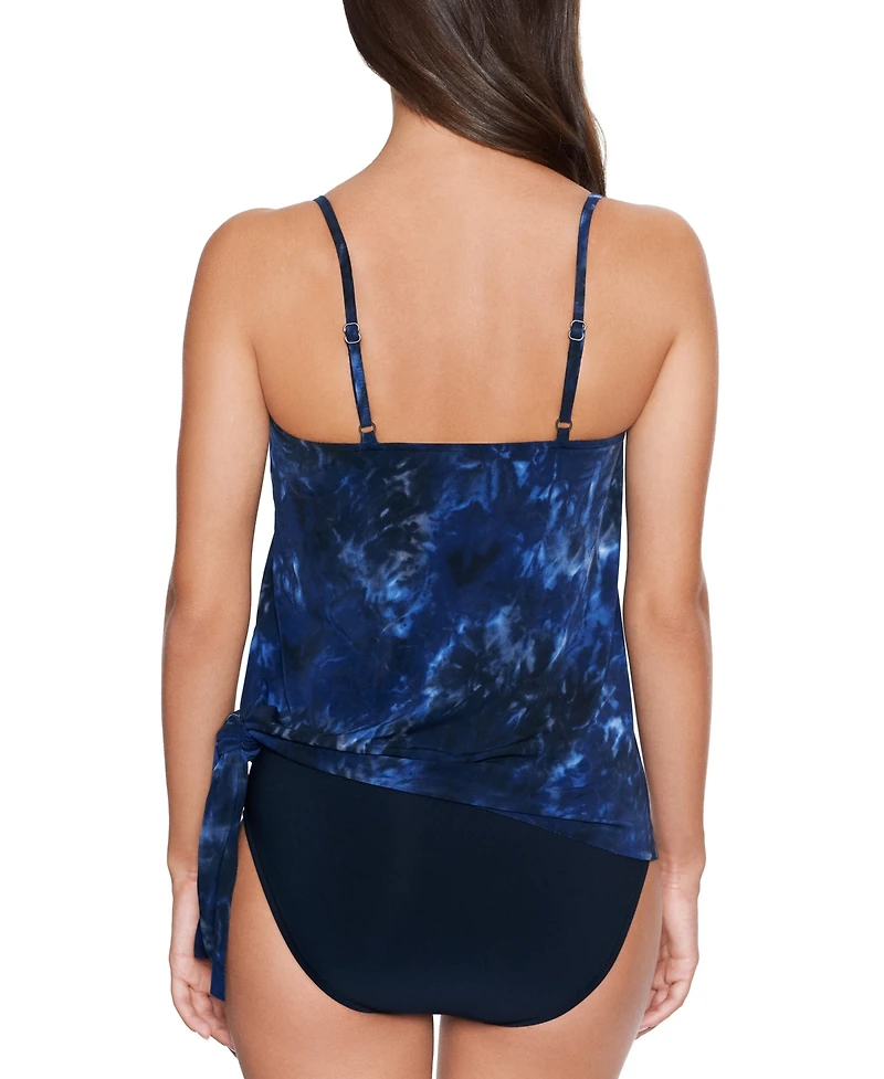 Magicsuit Women's Festival Chic Alex Printed Side-Tie Tankini Top