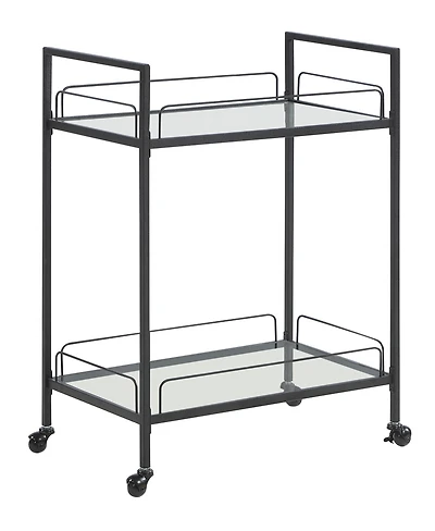 Coaster Home Furnishings Serving Cart with Glass Shelves
