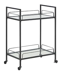 Coaster Home Furnishings Serving Cart with Glass Shelves