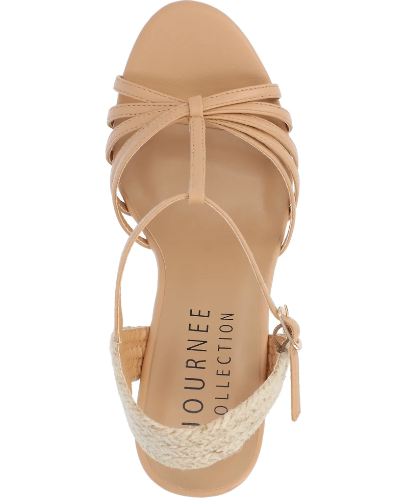Journee Collection Women's Yara Platform Wedge Sandals