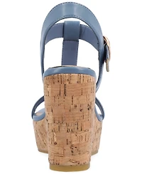 Journee Collection Women's Matildaa Platform Wedge Sandals