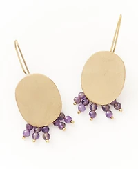 Matr Boomie Gold-Tone Drop Earrings