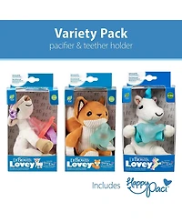 Dr. Browns Baby Lovey Pacifier Holder & Teether Clip, Stuffed Animal with