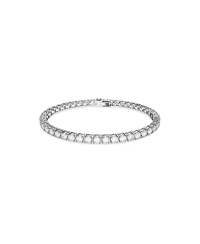 Swarovski Crystal Round Cut Matrix Tennis Bracelet