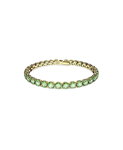 Swarovski Crystal Round Cut Matrix Tennis Bracelet