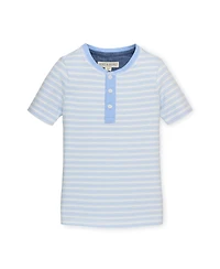 Hope & Henry Boys Cotton Short Sleeve Henley Tee