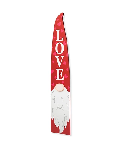 Glitzhome 42" H Valentine's Wooden Gnome Porch Decor