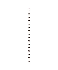 Glitzhome 8.5' Faux Copper Lotus Shaped Rain Chain with V-Shaped Gutter Clip