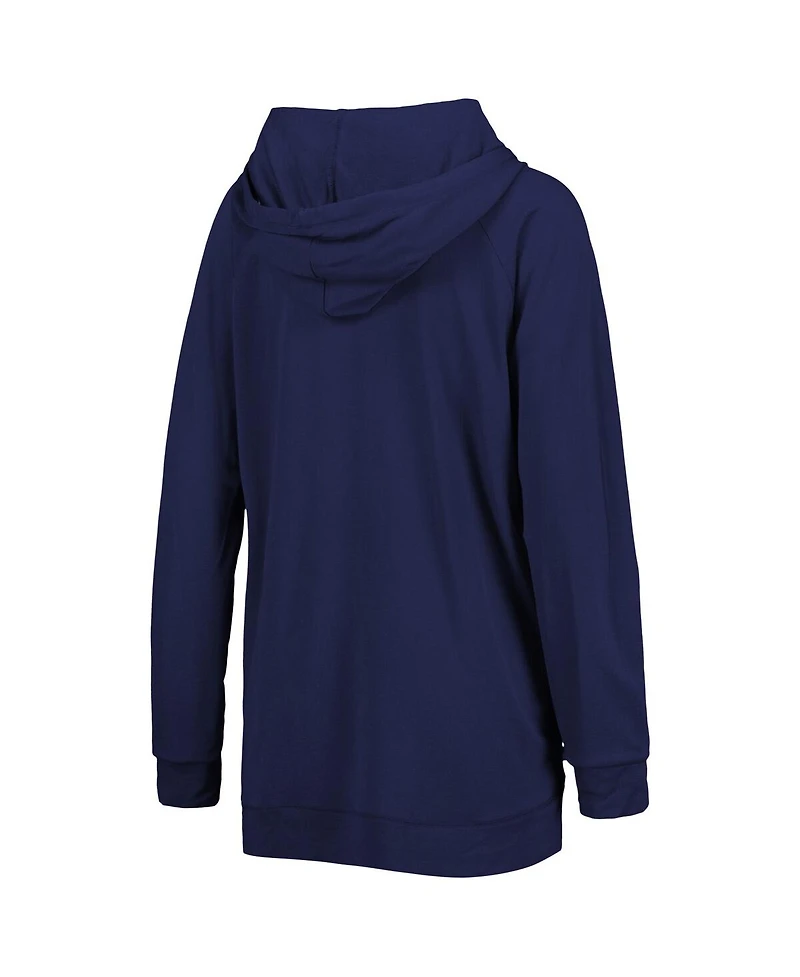 Women's Touch Navy New York Yankees Pre-Game Raglan Pullover Hoodie