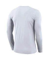 Men's Jordan White Ucla Bruins Basketball Icon Legend Performance Long Sleeve T-shirt