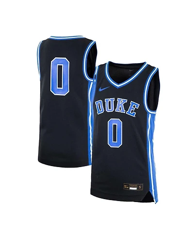 Youth Boys Nike #0 Black Duke Blue Devils Icon Replica Basketball Jersey