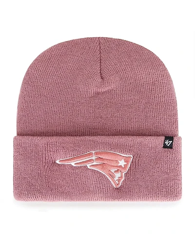 Women's '47 Brand Pink New England Patriots Haymaker Cuffed Knit Hat