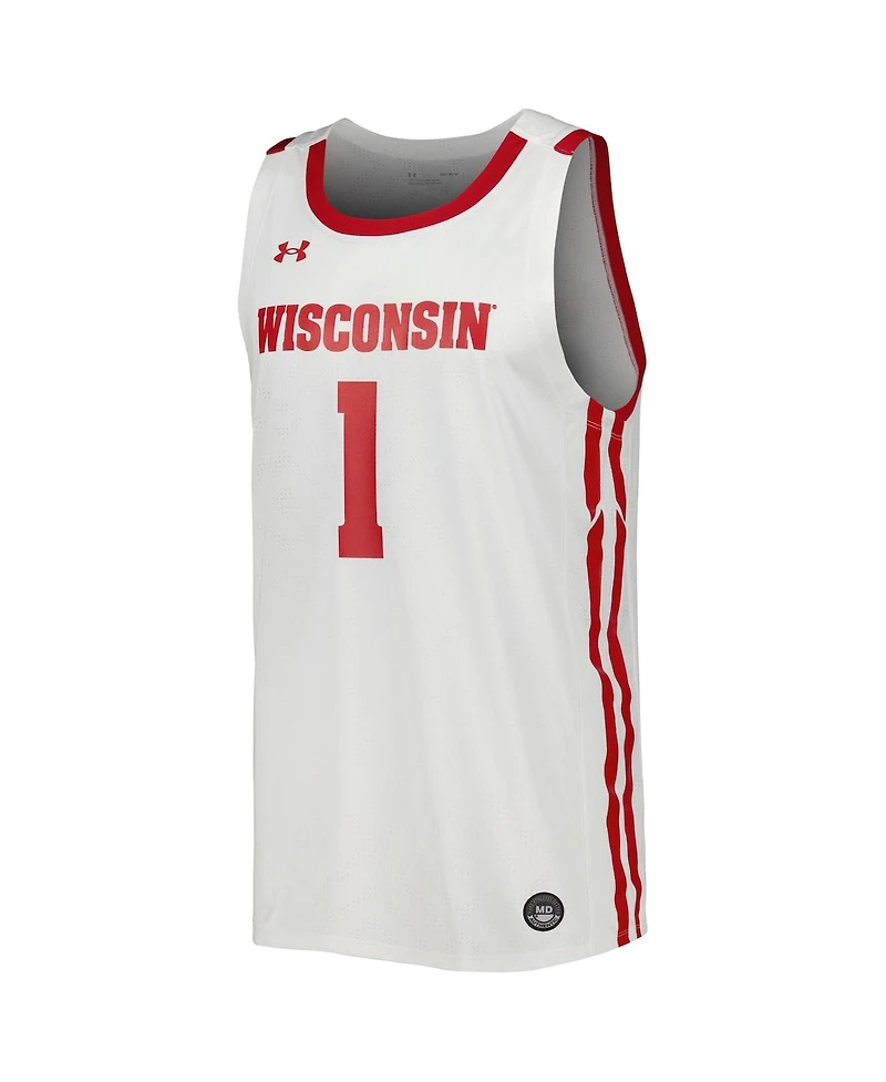 Under Armour Men's Wisconsin Badgers Replica Basketball Jersey