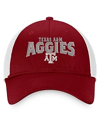 Men's Top of the World Maroon, White Texas A&M Aggies Breakout Trucker Snapback Hat