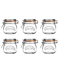 Kilner Round Clip Top Jar 17 oz, Set of 6