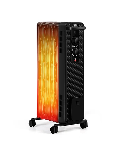 1500W Oil-Filled Heater Portable Radiator Space