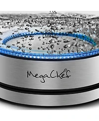 MegaChef 1.8 Quart Glass & Stainless Steel Electric Tea Kettle