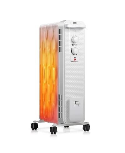 1500W Oil-Filled Heater Portable Radiator Space Heater