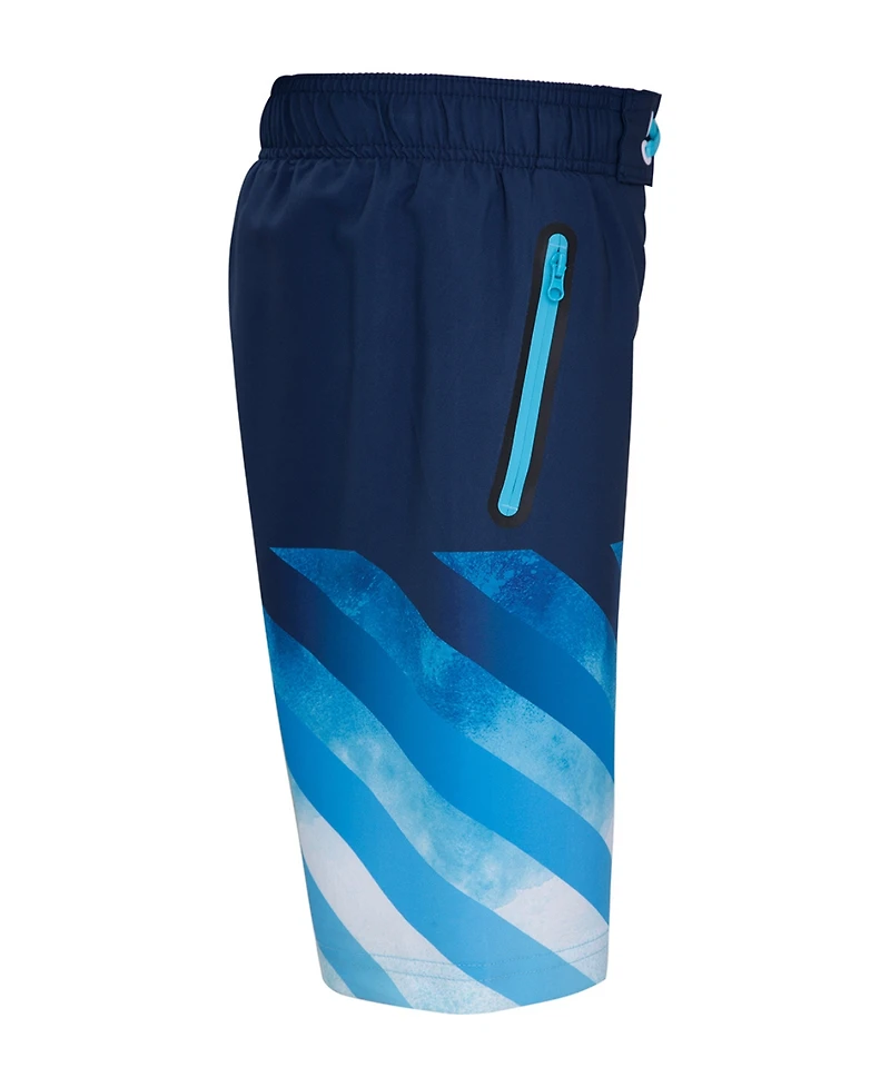 Rokka&Rolla Boys 4-Way Stretch Quick Dry Board Shorts Swim Trunks with Mesh Lining UPF50