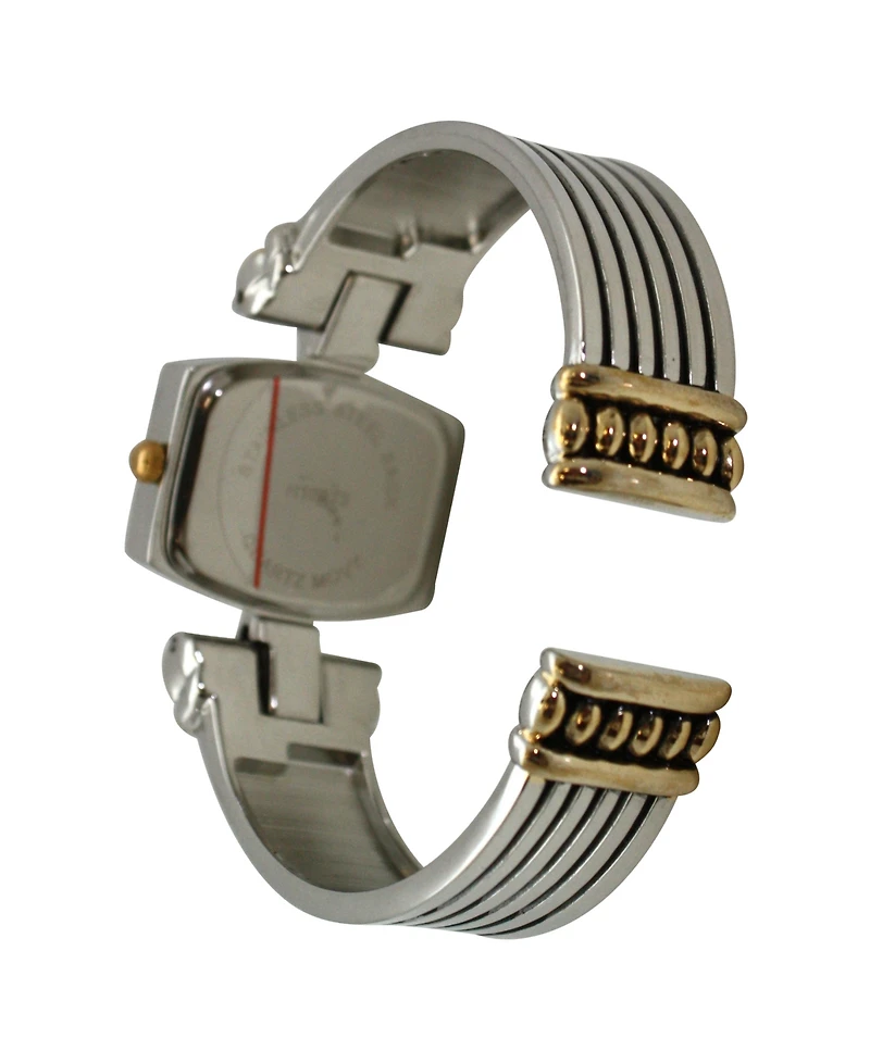 Olivia Pratt Two Tone Detailed Bangle Women Watch