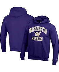 Men's Champion Purple Washington Huskies High Motor Pullover Hoodie