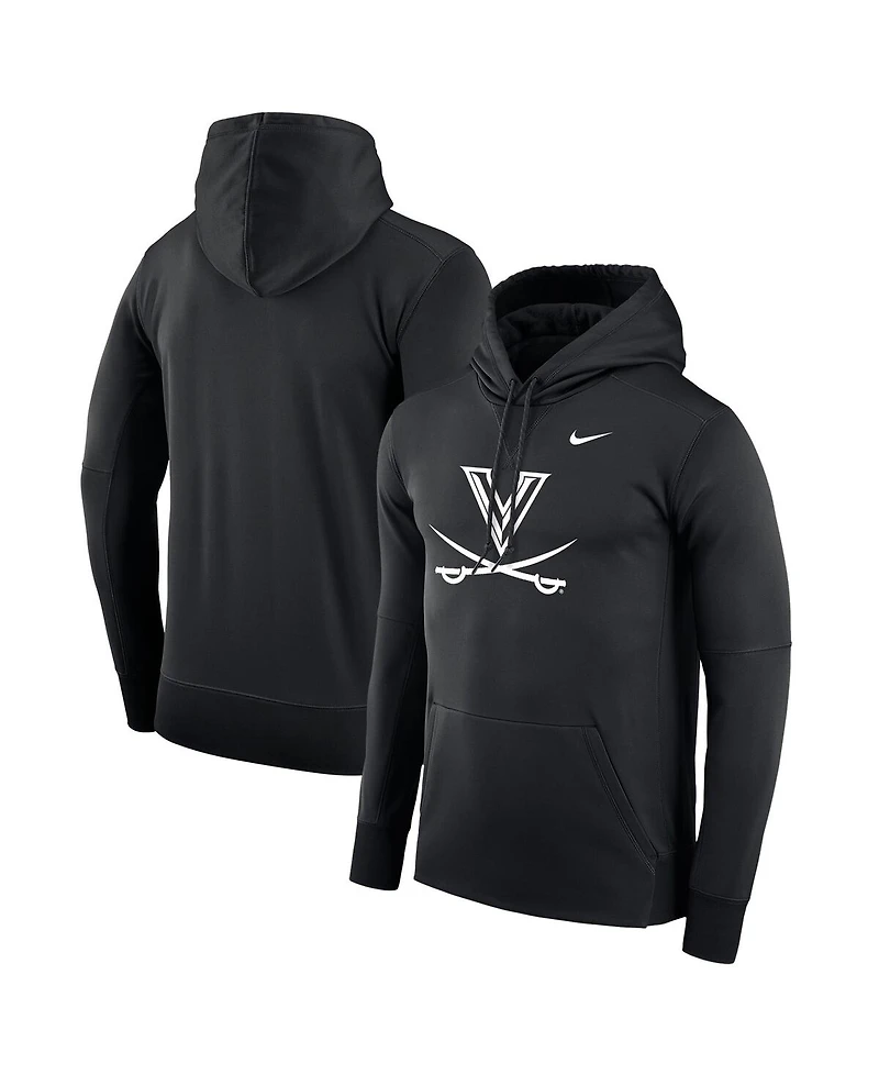 Men's Nike Black Virginia Cavaliers Dark Mode 2.0 Therma Performance Pullover Hoodie