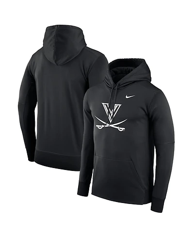 Men's Nike Black Virginia Cavaliers Dark Mode 2.0 Therma Performance Pullover Hoodie