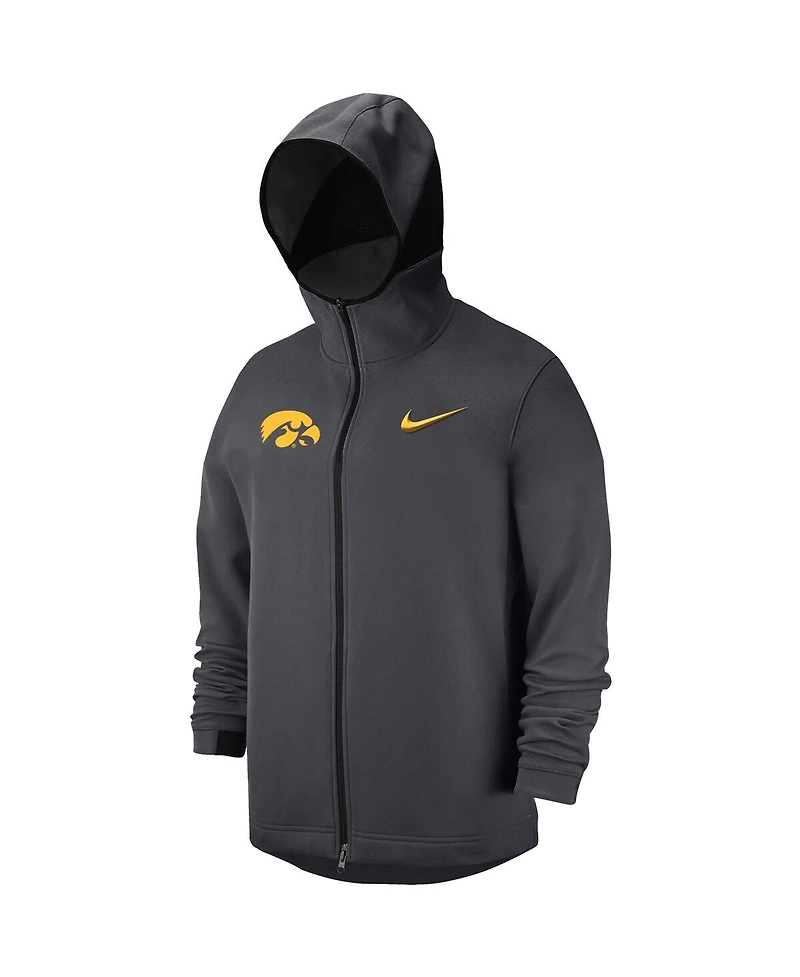Men's Nike Anthracite Iowa Hawkeyes Tonal Showtime Full-Zip Hoodie
