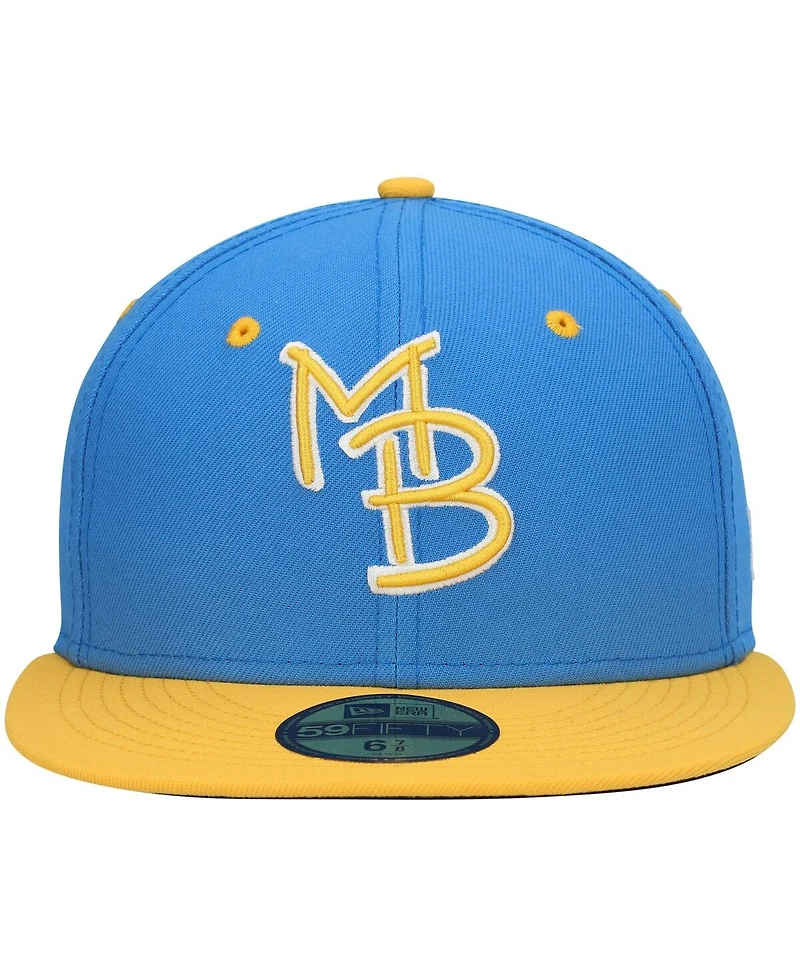 Men's New Era Royal Myrtle Beach Pelicans Authentic Collection Team Alternate 59Fifty Fitted Hat