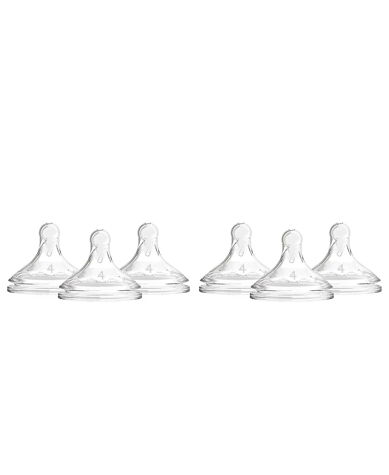 Dr. Browns Baby Dr. Brown's Wide-Neck Baby Bottle Nipple, Level 4 (9m+), 6 Count