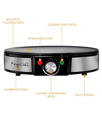 MegaChef Nonstick Crepe and Pancake Maker Breakfast Griddle
