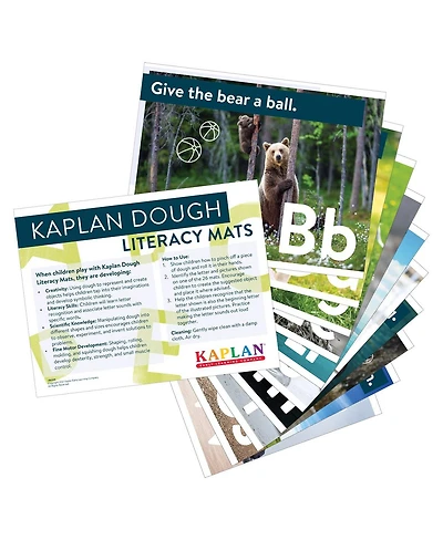Kaplan Early Learning Kaplan Dough Literacy Mats - Set of 26