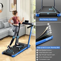 2.25HP 2 1 Dual Display Treadmill Jogging Machine