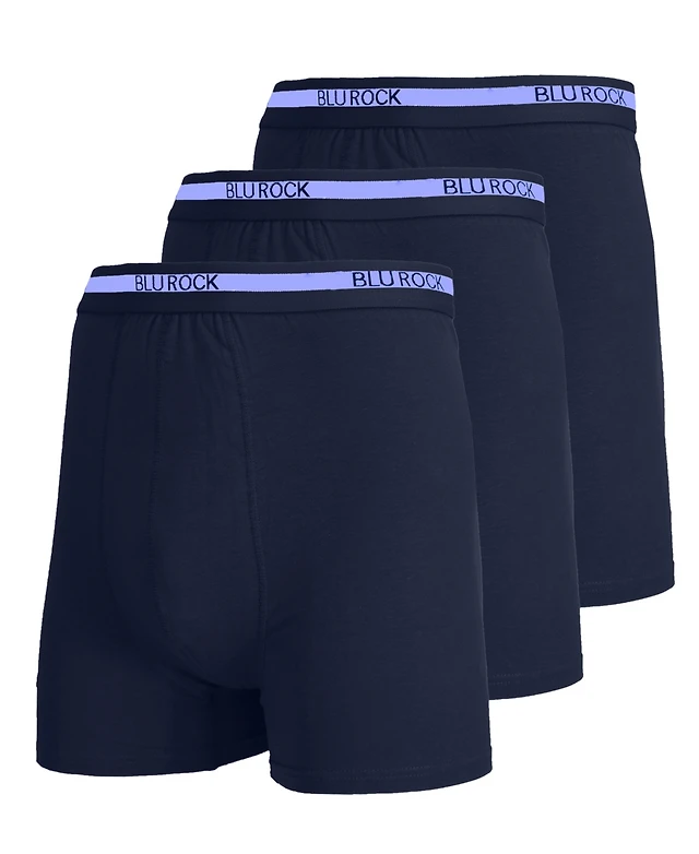 Blu Rock Men's Stretch Cotton Boxer Briefs Underwear MainPlace Mall