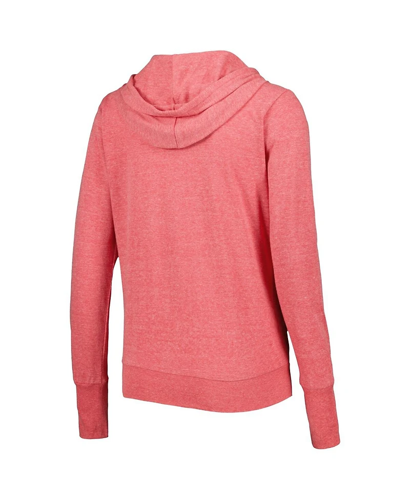 Women's Touch Red St. Louis Cardinals Training Camp Tri-Blend Full-Zip Hoodie