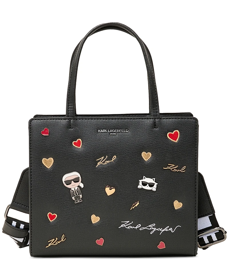 Karl Lagerfeld Paris Maybelle Satchel with Cate Pins