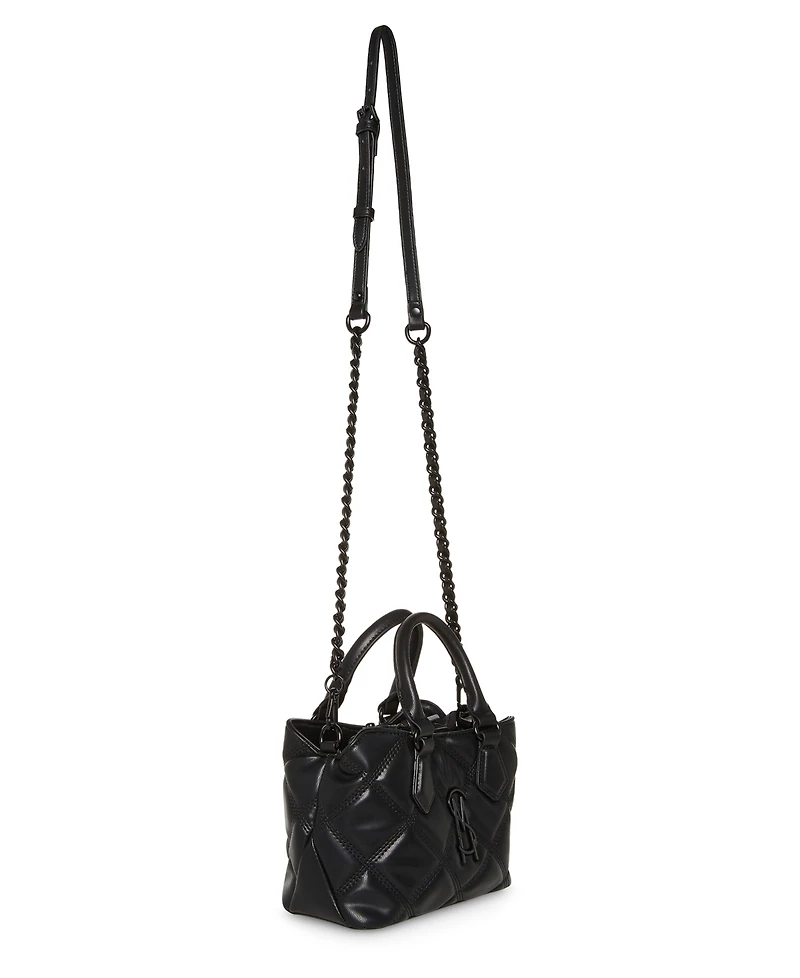 Steve Madden Bmickey Logo Plaque Satchel Bag