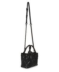 Steve Madden Bmickey Logo Plaque Satchel Bag