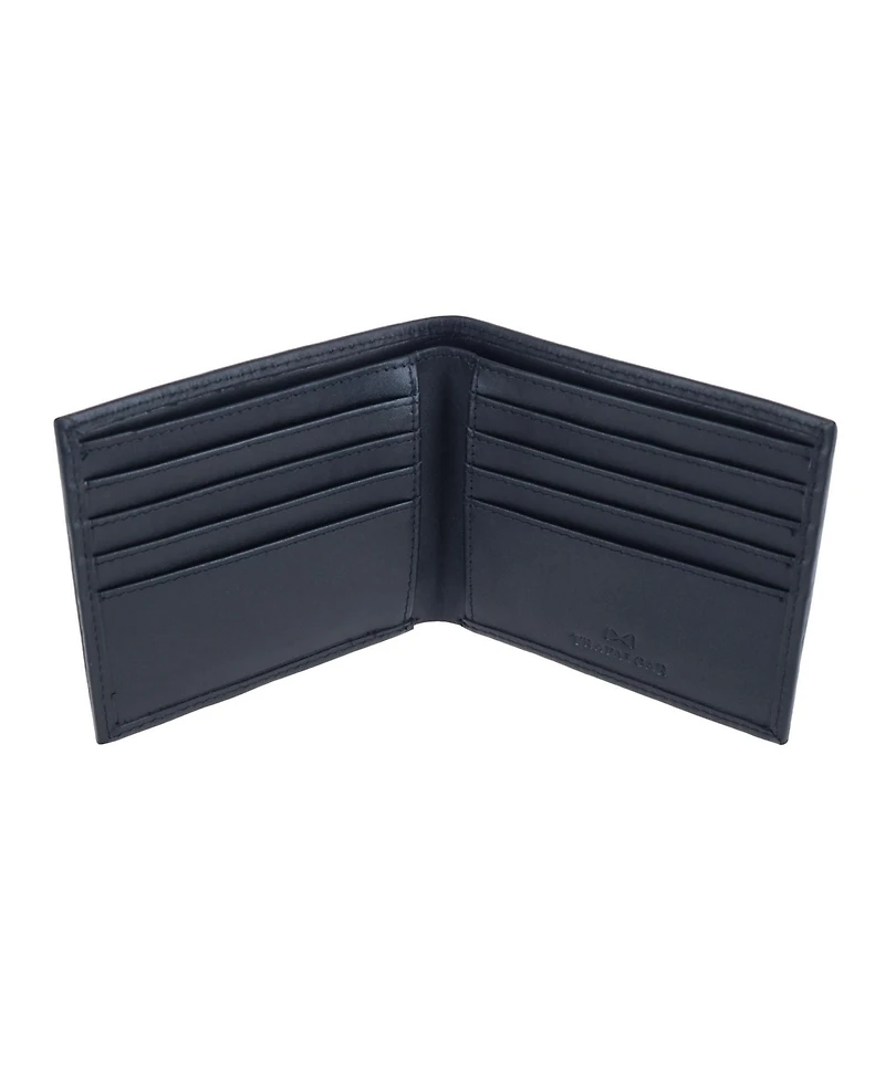 Trafalgar Sergio Genuine Leather 8-Slot Bi-Fold Rfid Wallet