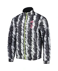 Men's adidas Black Juventus 2022/23 On-Field Team Logo Anthem Reversible Full-Zip Jacket