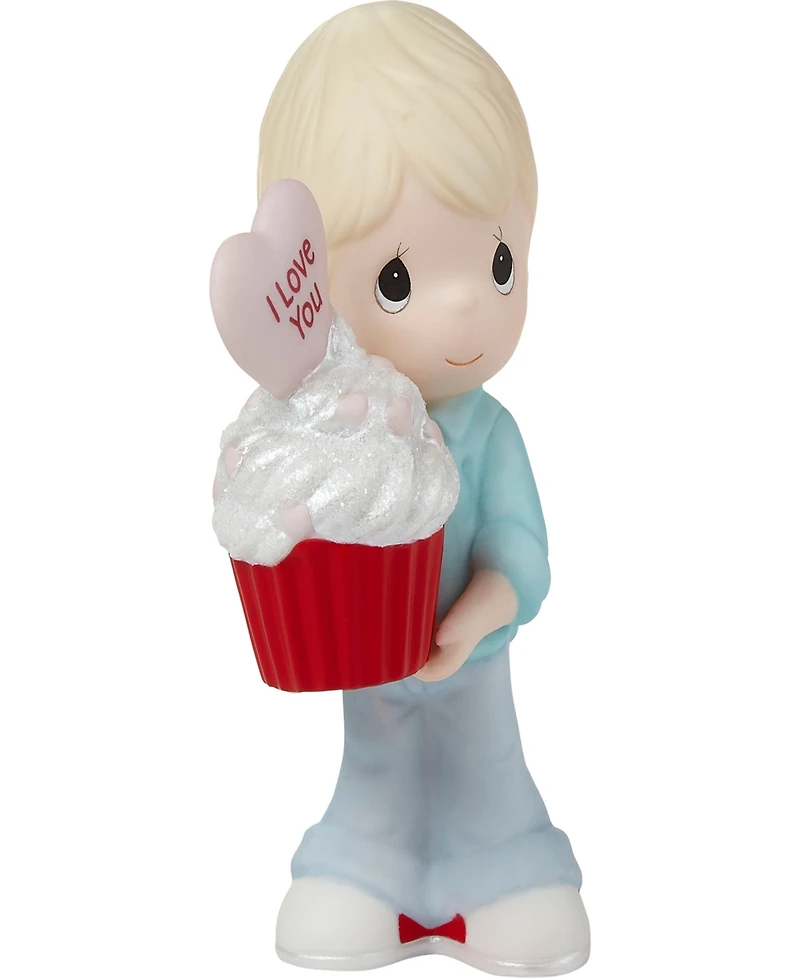 Precious Moments 222002 You Bake Me Happy Blond Boy Porcelain Figurine